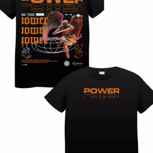 POWER Graphic Tee ~ Black Unisex T-Shirt