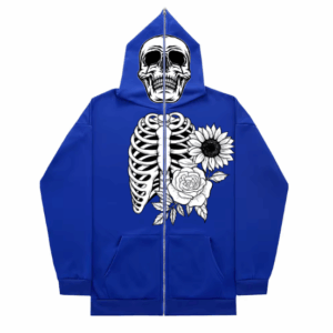 FULL FACE SKULL ZIP 💀~ HOODIE